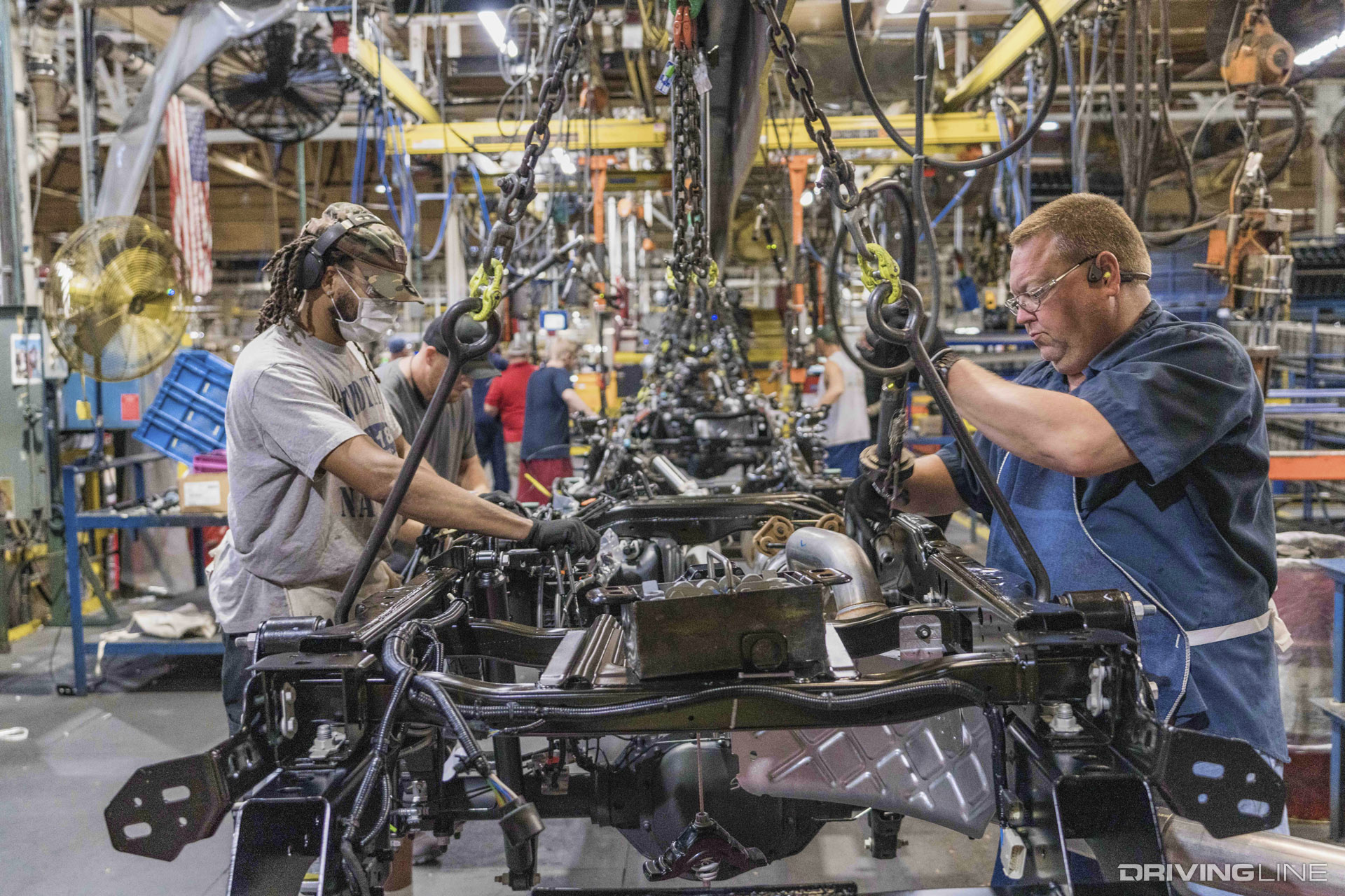 Detroit Auto Assembly Line Workers